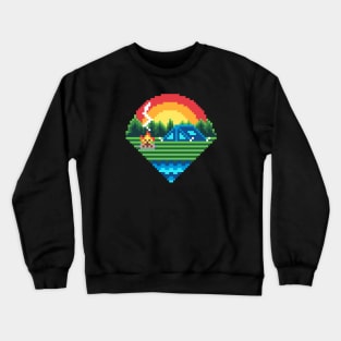 Pixel Camping Crewneck Sweatshirt